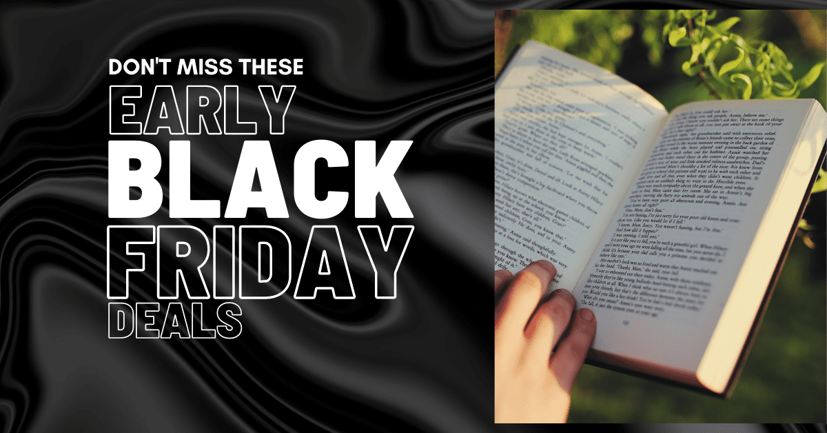 Early Black Friday Deals for Books, Audiobooks and Book Accessories