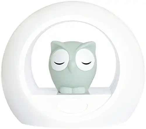 Zazu Kids Voice Activated Nightlight Lamp - Grey Owl Lou