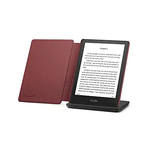 Kindle Paperwhite Signature Edition Essentials Bundle incl Kindle Paperwhite Signature Edition - Wifi, No Ads, Amazon Leather Cover, Wireless charging dock