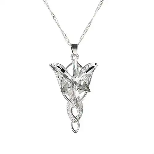 Yellow Chimes Arwen's Evenstar Necklace Lord of the Rings