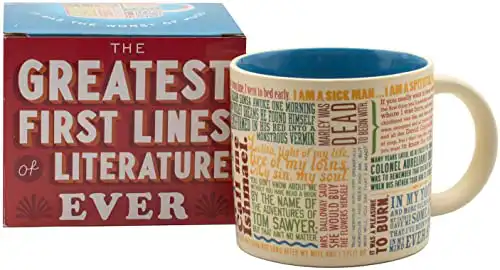 The Unemployed Philosophers Guild First Lines of Literature Coffee Mug
