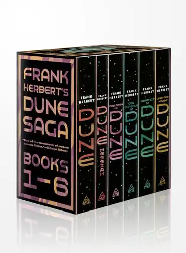 Frank Herbert's Dune Saga 6-Book Boxed Set: Dune, Dune Messiah, Children of Dune, God Emperor of Dune, Heretics of Dune, and Chapterhouse: Dune (Dune, 1-6)