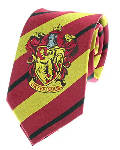 Premium Harry Potter Tie Striped House Crest Necktie