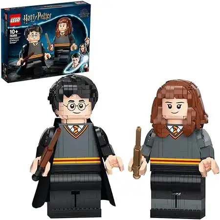 LEGO Wizarding World Iconic Brick-Built Harry & Hermione 76393