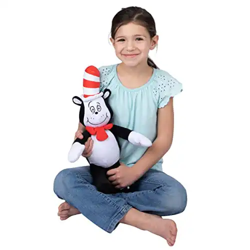 Dr Seuss Cat in The Hat Kids Bedding Super Soft Plush Cuddle Pillow Buddy, By Franco