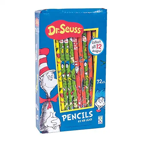 Dr Seuss Number 2 Pencils For Kids 72 Count (Pack of 1)