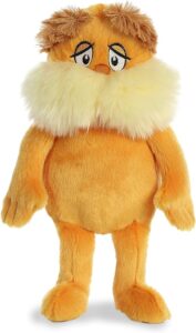 Aurora® Whimsical Dr. Seuss™ The Lorax Stuffed Animal – Magical Storytelling – Officially Licensed – Orange 12 Inches