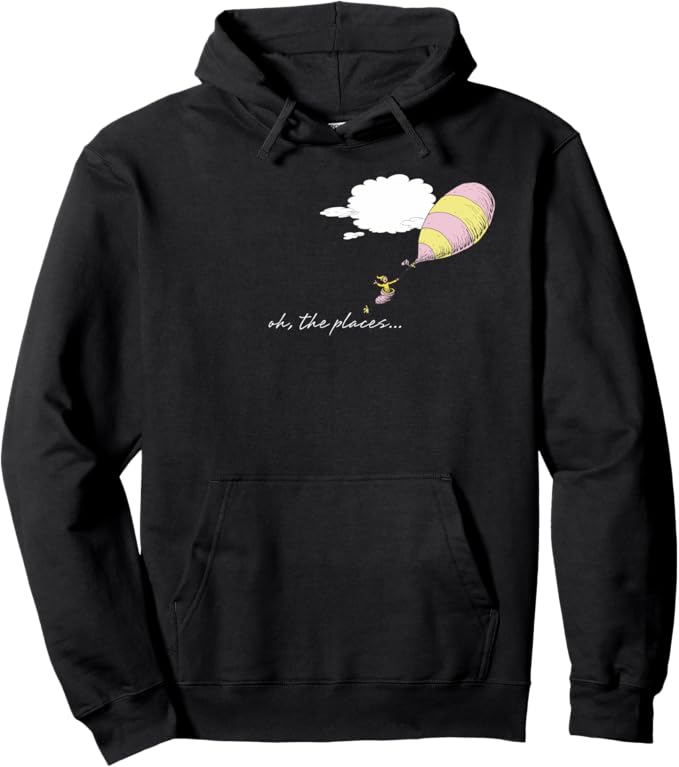 Dr. Seuss Oh the Places You’ll Go “Oh, the Places..” Balloon Pullover Hoodie