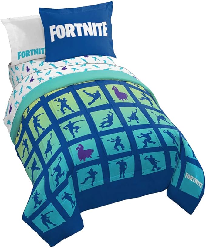 Jay Franco Fortnite Boogie Bomb Bed Set (7 Piece, Full)