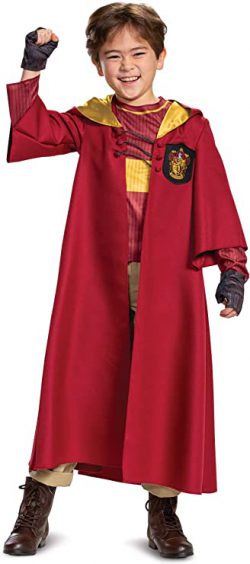 Harry Potter Quidditch Gryffindor Deluxe Children's Costume, Red & Gold