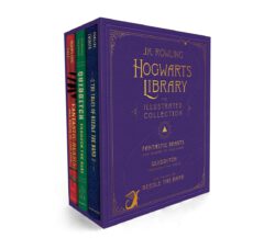 Hogwarts Library: The Illustrated Collection (Fantastic Beasts and Where to Find Them, Quidditch Through the Ages, and The Tales of Beedle the Bard)