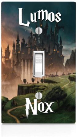 Lumos Nox Castle Light Switch Plate