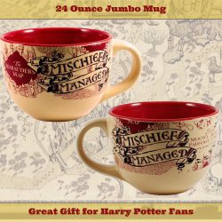 Silver Buffalo Warner Bros Harry Potter The Marauders Map Mischief Managed Coffee Ceramic Mug