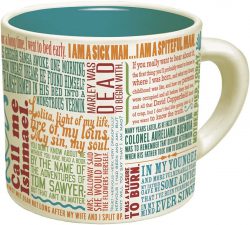 First Lines Literature Coffee Mug - The Greatest Opening Lines Of Literature, From Anna Karenina to Slaughterhouse Five - Comes in a Fun Gift Box - by The Unemployed Philosophers Guild